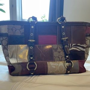 RARE Vintage Coach Patch Tote